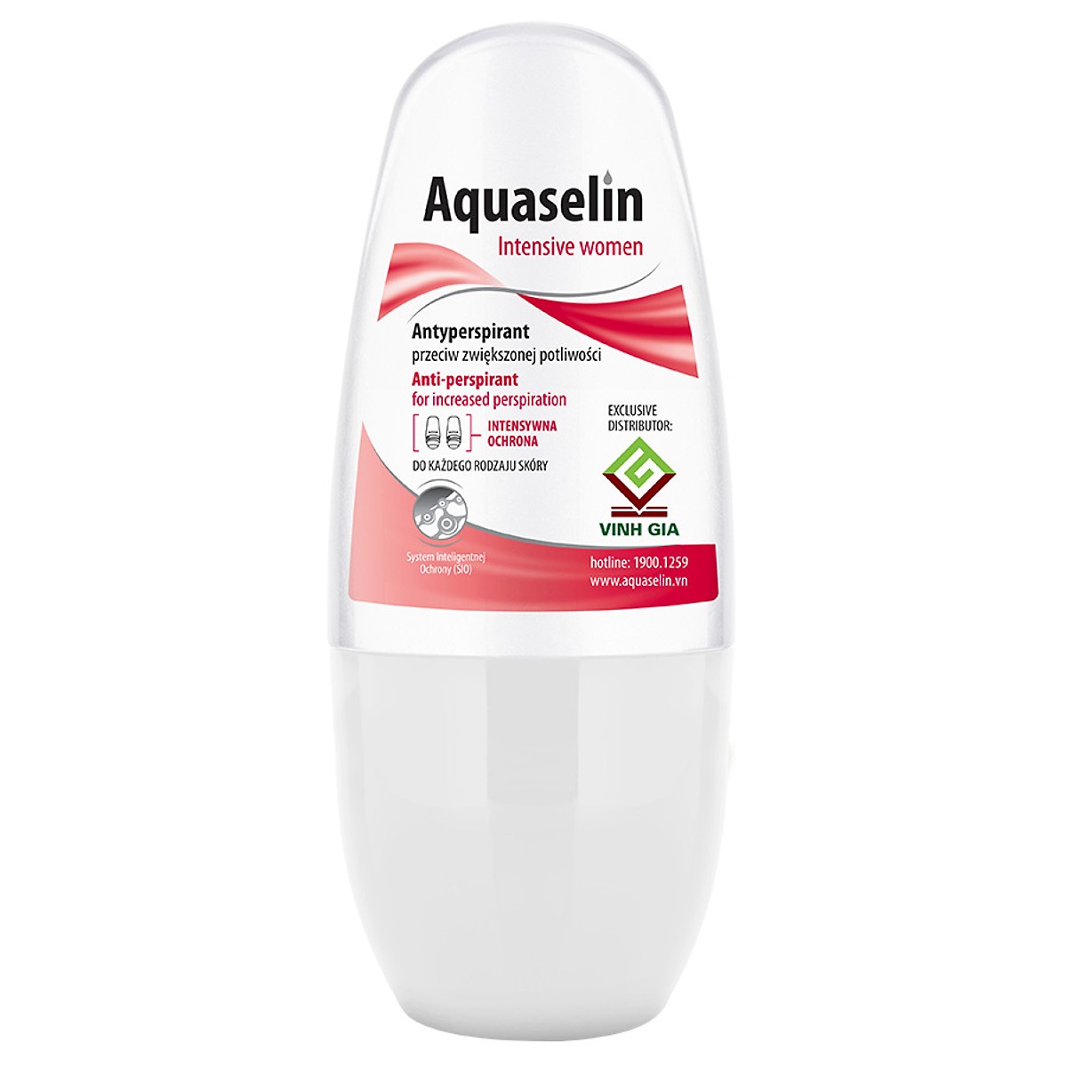 Lăn khử mùi nữ Aquaselin Insensitive 50ml
