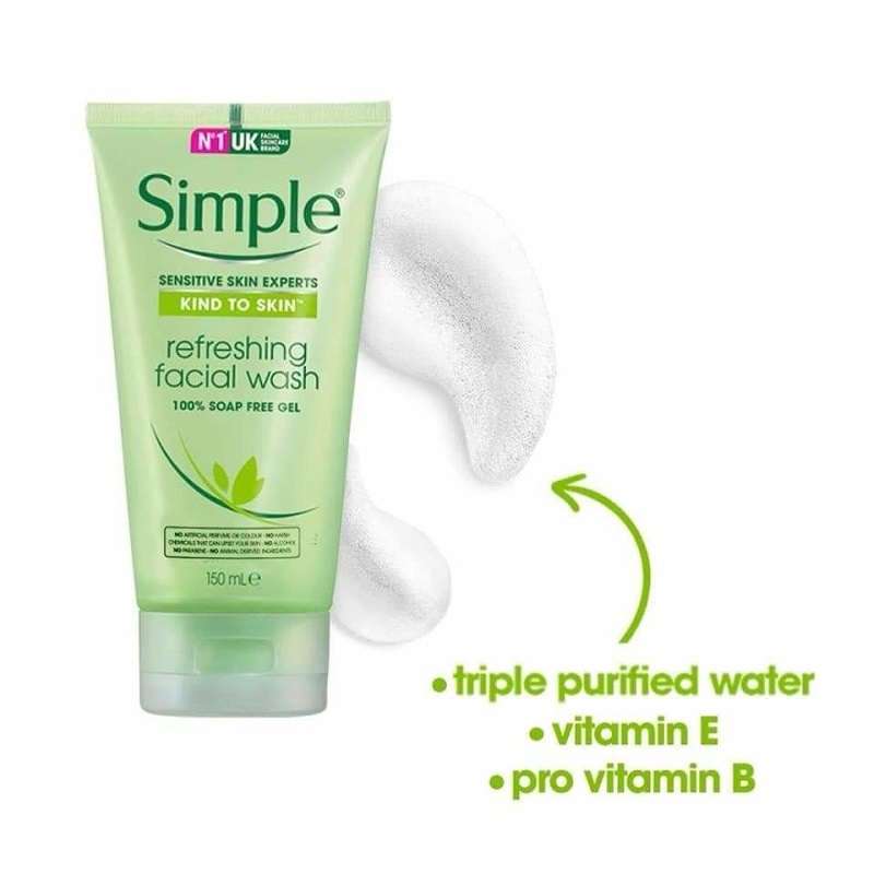 Giới thiệu Simple Kind To Skin Refreshing Facial Wash Gel