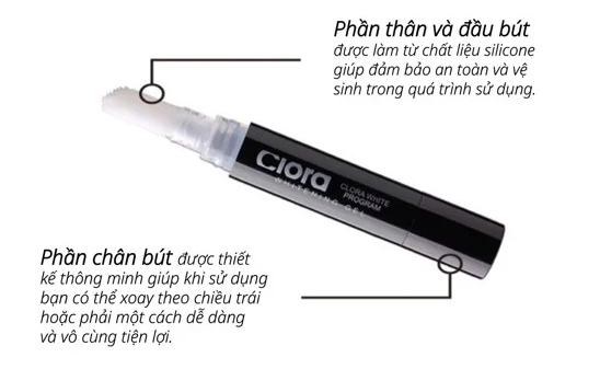 thiết kế bút tẩy trắng răng clora