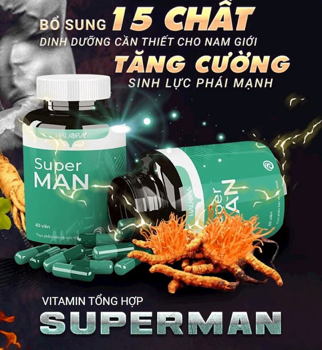 SuperMan giúp nâng cao sức khỏe, tăng cường sinh lực cho nam giới
